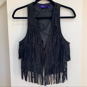 Max Azria and Miley Cyrus Fringe Vest